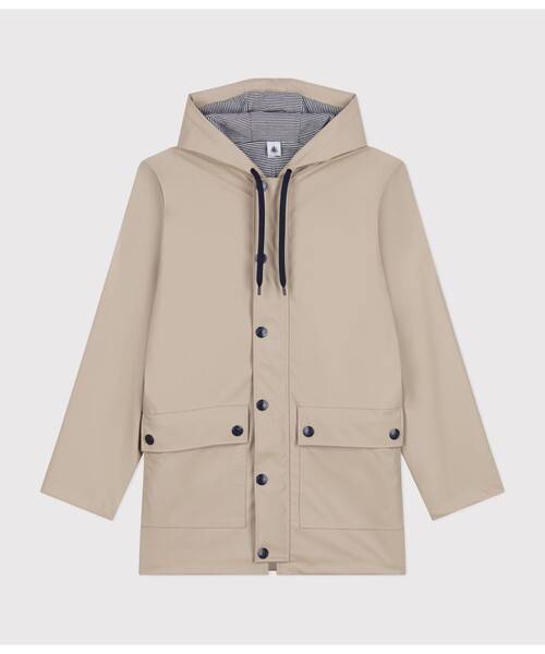 【新品未使用】 プチバトー ベージュヨットパーカ 5ans/110 PETIT BATEAU（プチバトー） マウンテンパーカー ウインドブレーカー