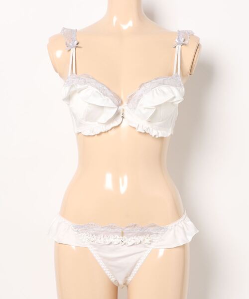 Absorle ブラジャー ショーツセット フローラサテン ブラ