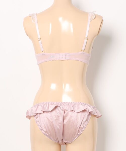 Absorle ブラジャー ショーツセット フローラサテン ブラ
