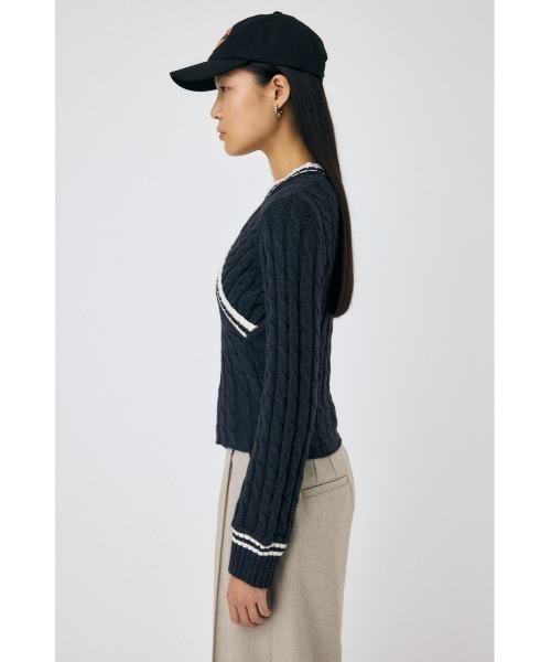 ニット セーター CABLE LINE ニット レディース MOUSSY ニット セーター CABLE LINE レディース : ZOZOTOWN