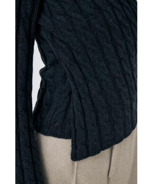 MOUSSY ニット セーター CABLE LINE レディース : ZOZOTOWN