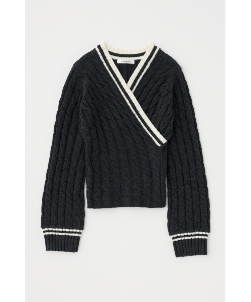 ニット セーター CABLE LINE ニット レディース MOUSSY ニット セーター CABLE LINE レディース : ZOZOTOWN