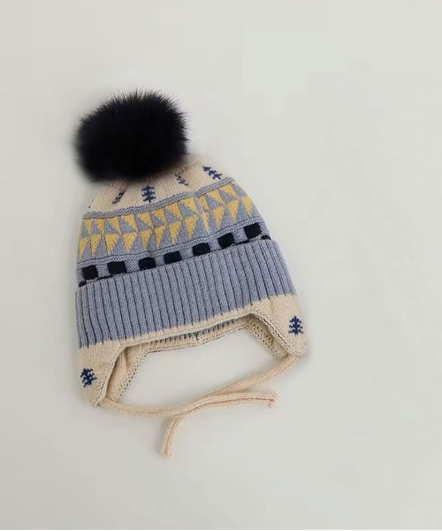 ニット帽 ニットキャップ 「 Bambin / ボンバン 」 ノルディック柄