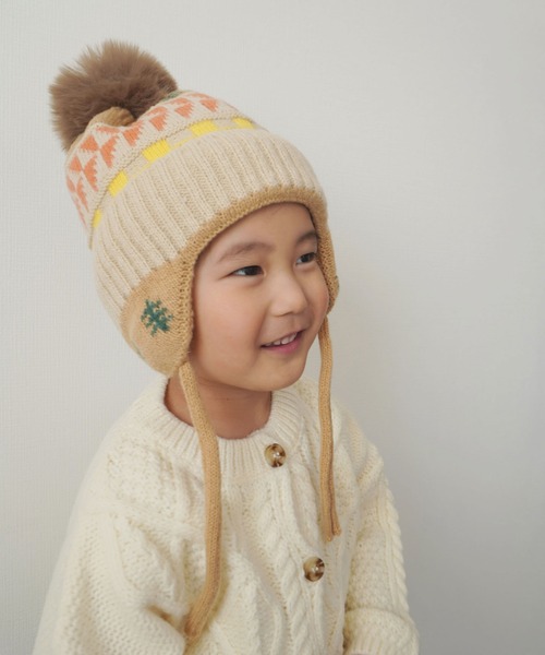 ニット帽 ニットキャップ 「 Bambin / ボンバン 」 ノルディック柄