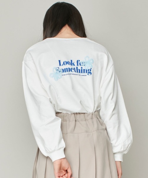 JENNI love tシャツ バックチュールロゴロング丈ロンT キッズ