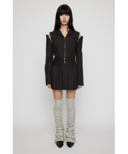LAGUA GEM TAILOR PLEATS ワンピース ブラック LAGUA GEM ワンピース TAILOR PLEATS : ZOZOTOWN Yahoo!店