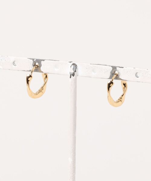 【ANNA SOTTILOTTA】ドロップ フープ ピアス シルバー ゴールド ピアス 「ANNA SOTTILOTTA」ドロップ フープ シルバー ゴールド