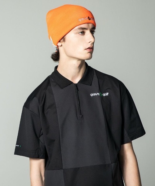 MARK & LONA ブラックポロシャツ MARK&LONA 「MARK & LONA」 半袖ポロシャツ X-LARGE ブラック
