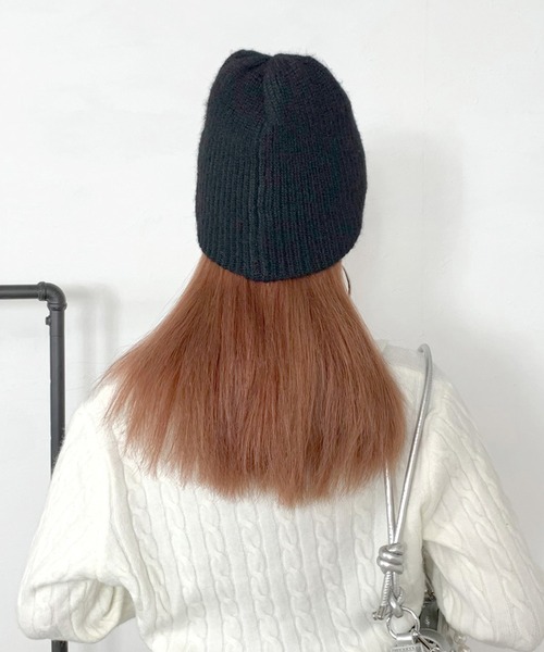 non-hedge（ノンヘッジ） ニット帽 ニットキャップ ビジュー付ニット帽