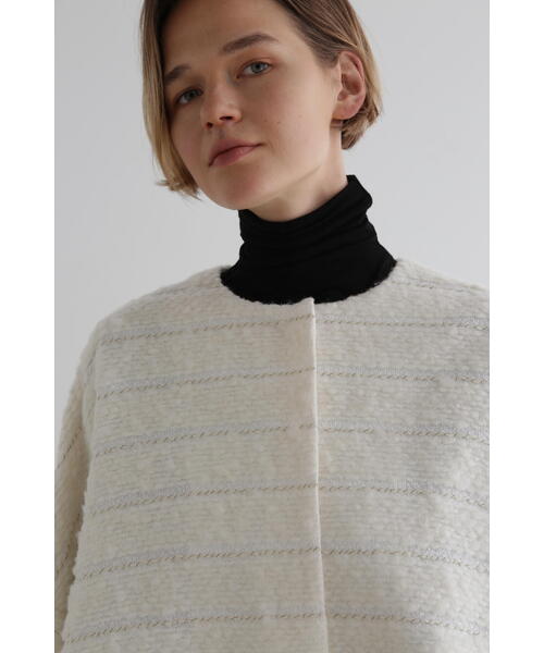 【未使用】LE PHIL 25SS ツイード LE PHIL（ル フィル） ジャケット ノーカラージャケット ウール