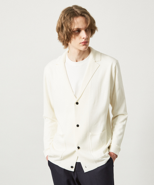 ABAHOUSE（アバハウス） カーディガン 「カシミアタッチ」Pure Merino 