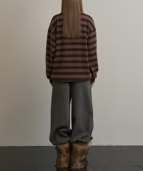 SETUPEXE ニット セーター 「SETUP‐EXE」STRIPE V-NECK MTM