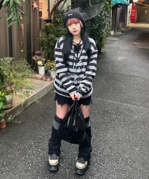  JEANS ストライプ　Vネック　クロップドニット 楽天市場】【SALE／60%OFF】クロップドストライプVネック
