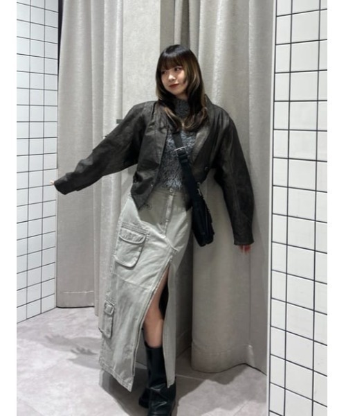 LAGUAGEM BIG SLEEVE FAUX LEATER ジャケット LAGUA GEM | BIG SLEEVE FAUX LEATER ジャケット (ジャケット