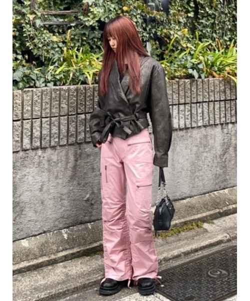 LAGUA GEM | BIG SLEEVE FAUX LEATER ジャケット (ジャケット