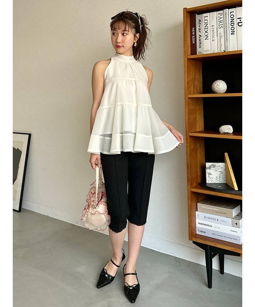 LILY BROWN ブラウス シャツ アメスリティアードブラウス
