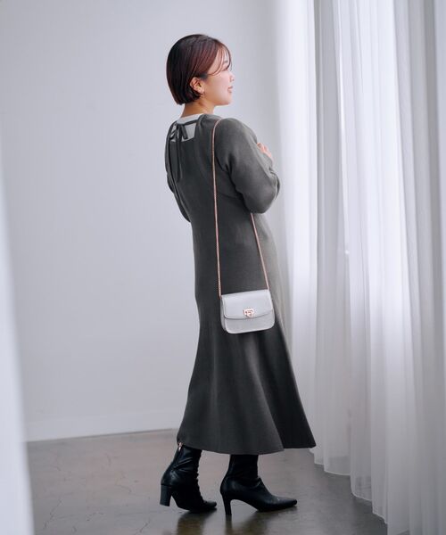 COHINA（コヒナ） ワンピース バックボレロナローニットワンピース