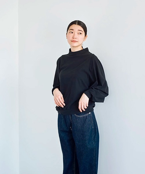 tシャツ ハイネック トップス dolman レディース_13