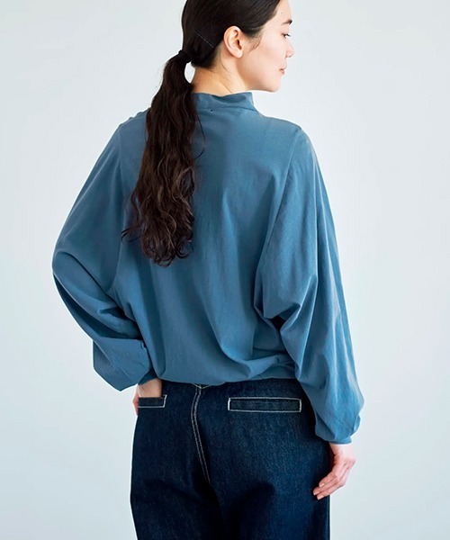 tシャツ ハイネック トップス dolman レディース_15