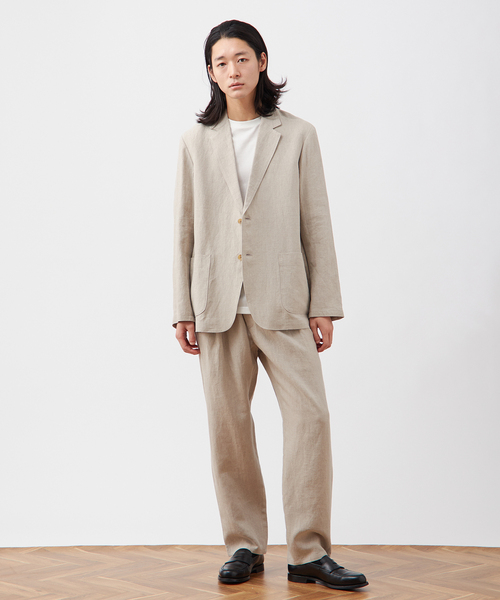 FLAX リネンジャケット　linen フード FLAX L/S リネン 変形 デザイン ジャケット | Vintage clothing