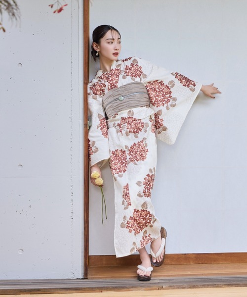 hinari 浴衣 × utatane浴衣セット 紫陽花 レディース : ZOZOTOWN