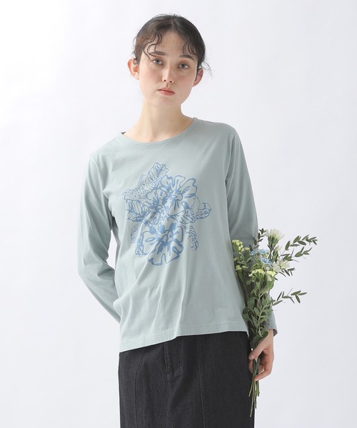 Plantation（プランテーション） tシャツ (B)フラワーブーケT 