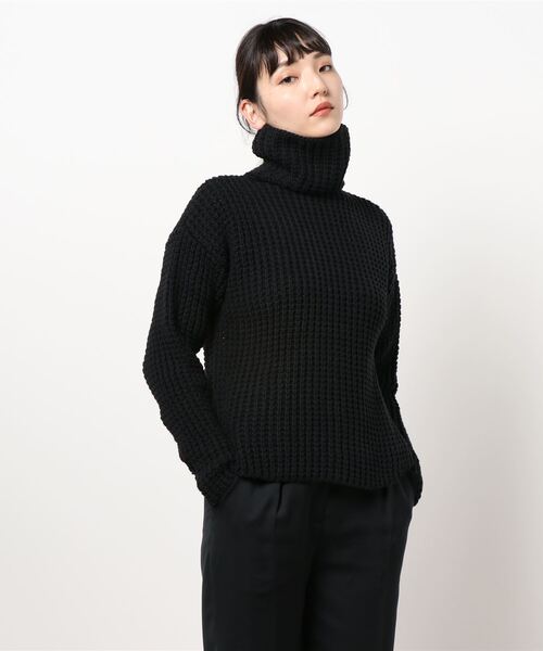 「RNA-N」 タートルネックニット MEDIUM ブラック レディース_画像2