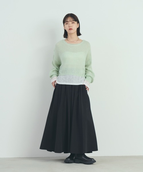 「paravion」 長袖ニット FREE アイボリー レディース_画像5