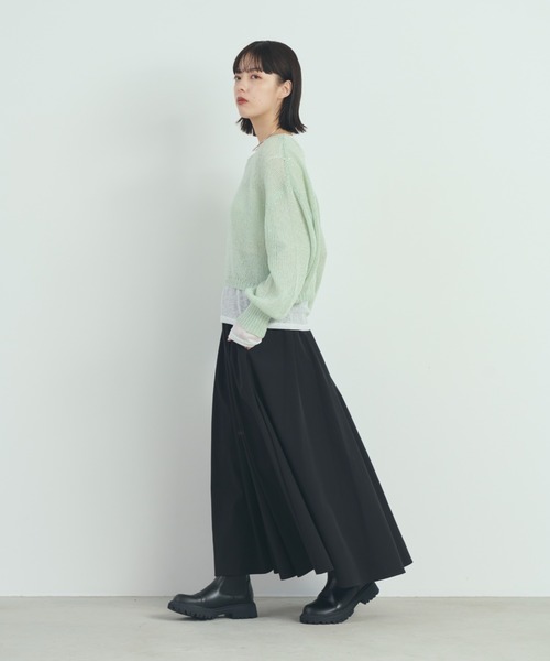 「paravion」 長袖ニット FREE アイボリー レディース_画像6