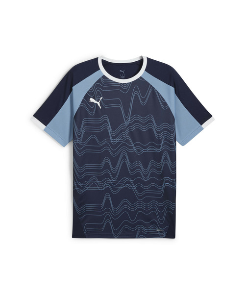 Puma ダークブルー迷彩 半袖シャツ XL onstyle_td-0406b