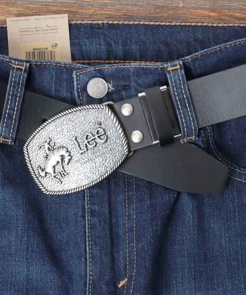 Lee（リー） ベルト 40mm 本革 トップバックル レザールベルト メンズ