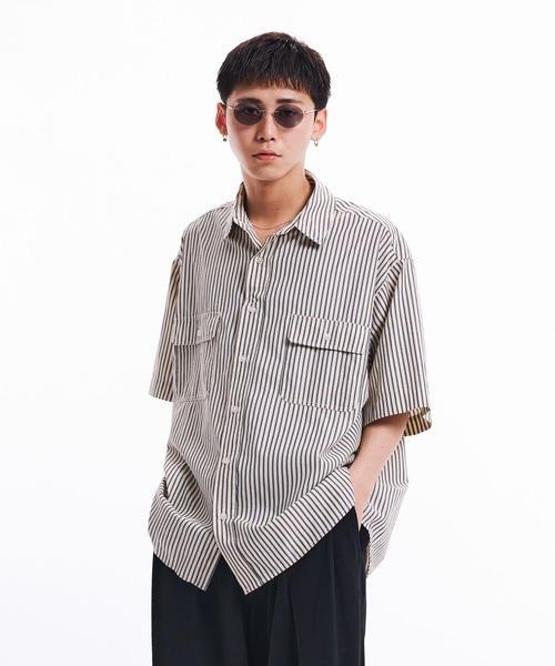 THE BOLDMAN シャツ Loose Shirts / ルーズ半袖シャツ メンズ