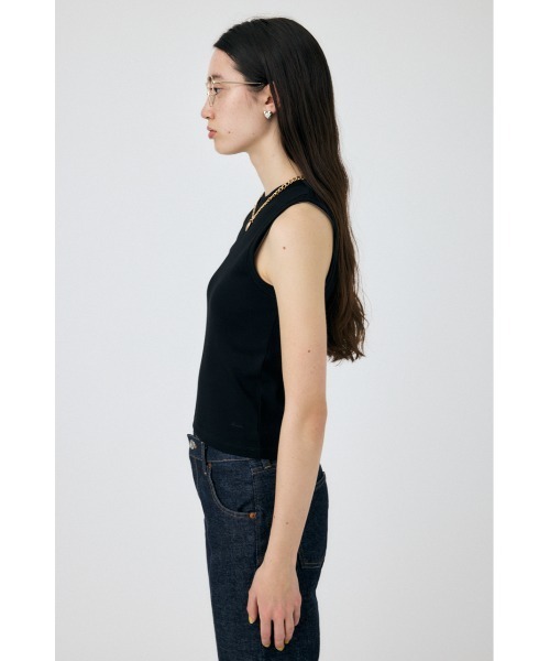 MOUSSY tシャツ SUVIN GIZA SLEEVELESS トップス レディース