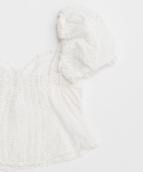 Maison Cleo パフスリーブラップシャツ Maison Cleo パフスリーブラップシャツ Maison Cleo