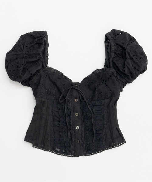 MAISON SPECIAL ブラウス シャツ 2way Cotton Puff Sleeve
