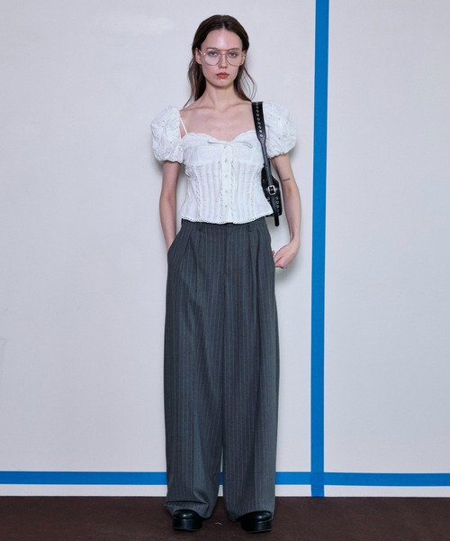 2WAYパフスリーブギャザーブラウス　MAISON SPECIAL 25SS 2WAYパフスリーブギャザーブラウス MAISON SPECIAL 25SS