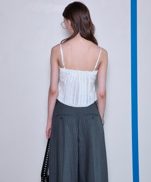 MAISON SPECIAL ブラウス シャツ 2way Cotton Puff Sleeve