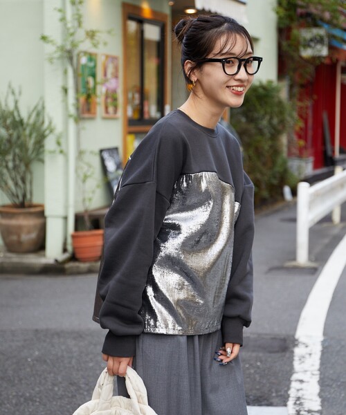 「FREAK'S STORE」 スウェットカットソー フリ- ナチュラル レディース FREAK'S STORE 「FREAK'S STORE」 スウェットカットソー フリ