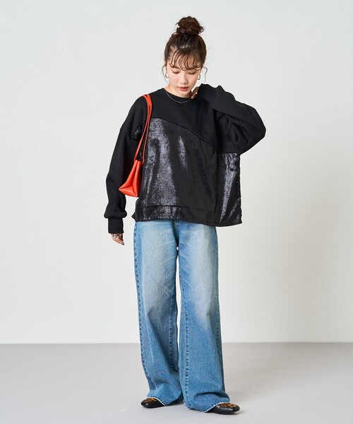 「FREAK'S STORE」 スウェットカットソー フリ- ナチュラル レディース FREAK'S STORE 「FREAK'S STORE」 スウェットカットソー フリ