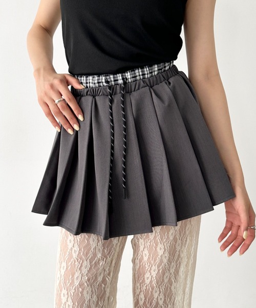 Bamm スカート 夏 レイヤードプリーツミニスカート : ZOZOTOWN Yahoo