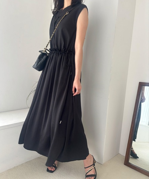 VIS（ビス） ワンピース ウエストリボンドッキングワンピース