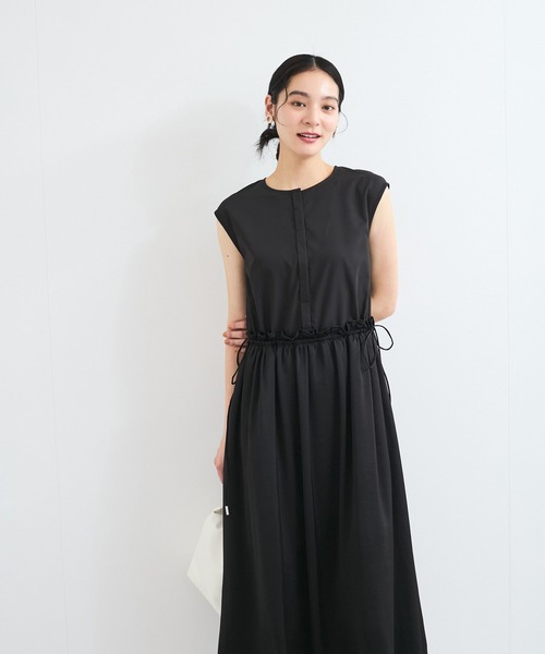 VIS（ビス） ワンピース ウエストリボンドッキングワンピース