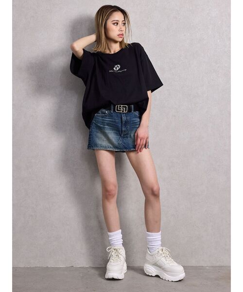tシャツ BACK GYDA bijou BIG Tシャツ レディース BACK GYDA bijou BIG Tシャツ（Tシャツ/カットソー）｜GYDA