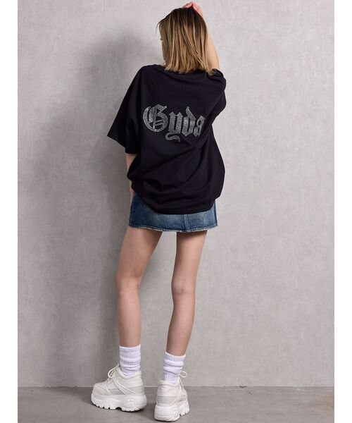 GYDA tシャツ BACK bijou BIG Tシャツ 夏服 半袖 レディース