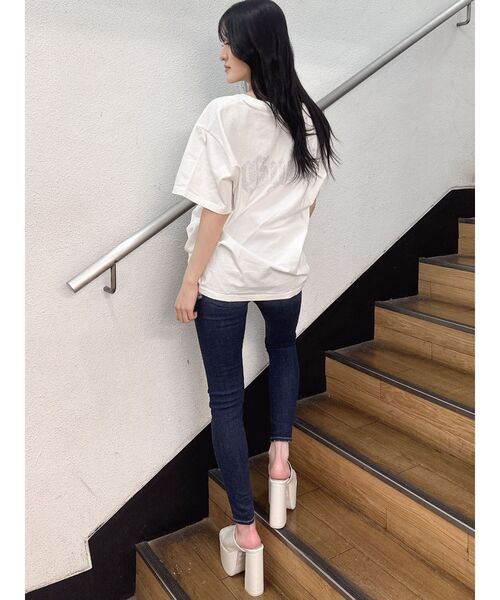 GYDA tシャツ BACK bijou BIG Tシャツ レディース : ZOZOTOWN