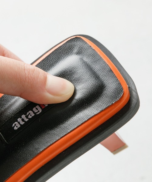 「attagirl」 ミュール L オレンジ レディース_画像2