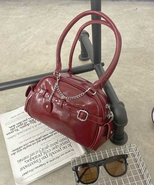 パンナム ボストンバッグ新品 未使用 non-hedge ボストンバッグ ハートチャーム付ボストンバッグ