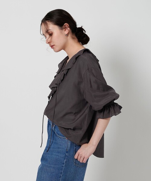 BEAUTY＆YOUTH UNITED ARROWS レーヨンコットン ラッフル ハーフ