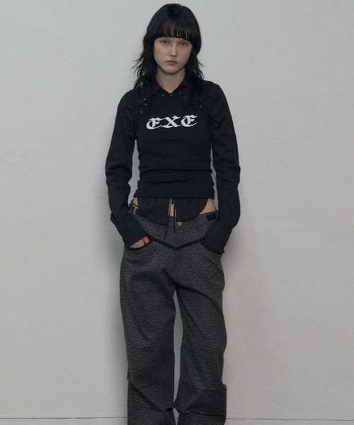 SETUPEXE パンツ LEOPARD LACE PANTS レディース メンズ