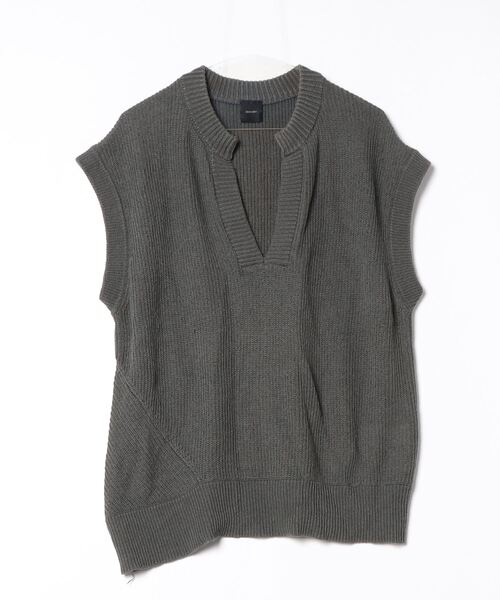「Spick & Span」 Vネックニット FREE グリーン レディース